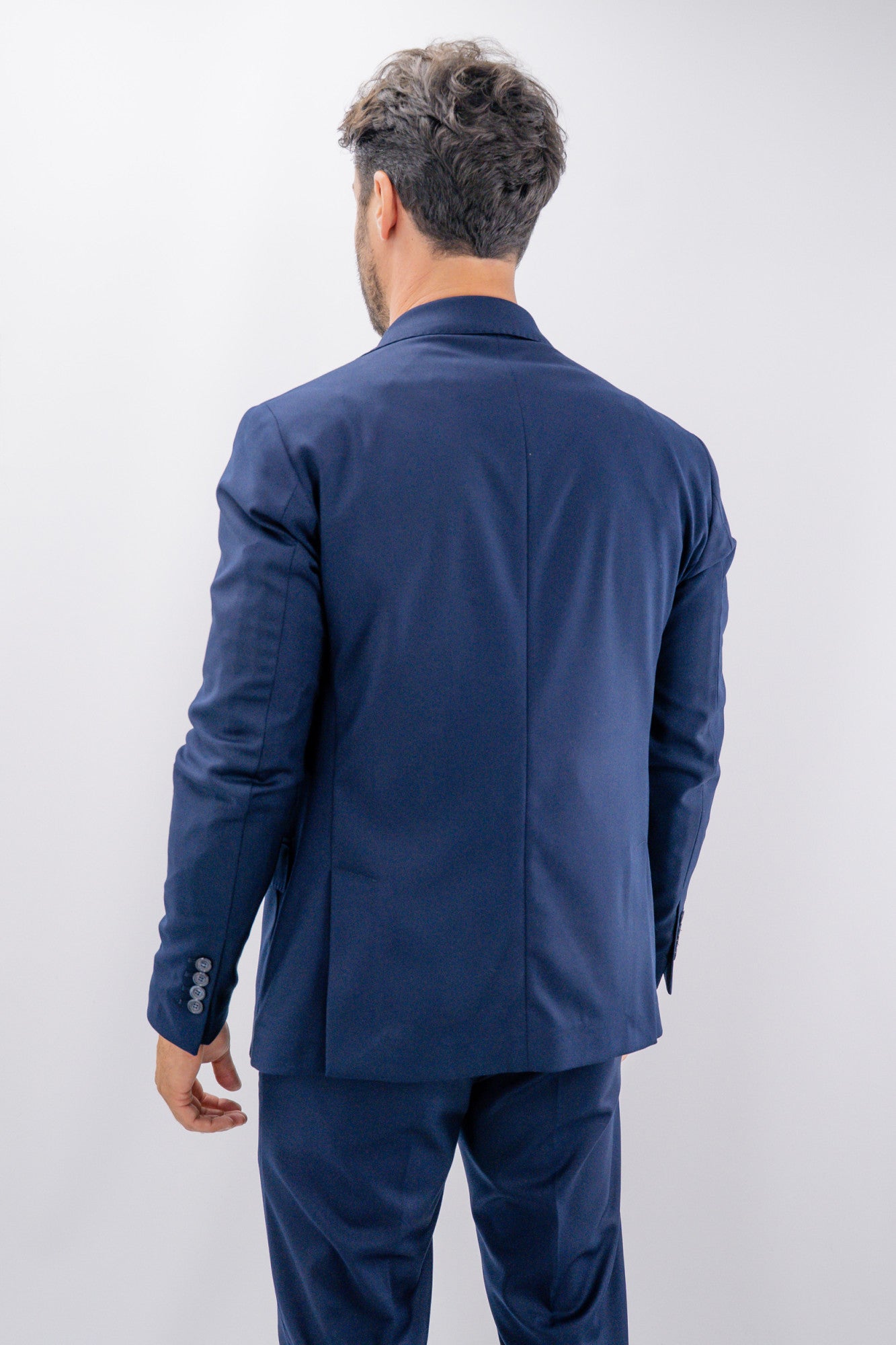 Giacca monopetto elegante con impunture a vista