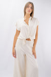 Camicia con collo coreana