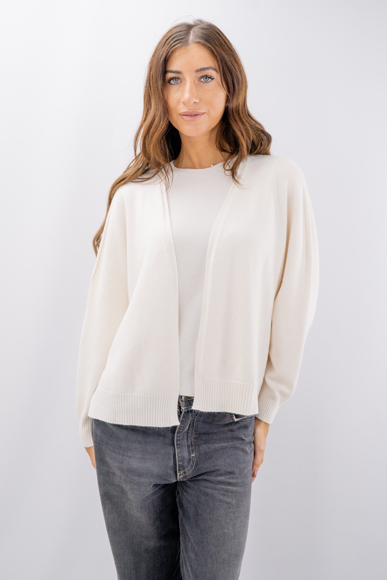 Cardigan aperto cropped