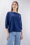 Maglia in viscosa a manica 3/4