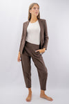 Completo coordinato: blazer sartoriale e pantaloni a ovetto